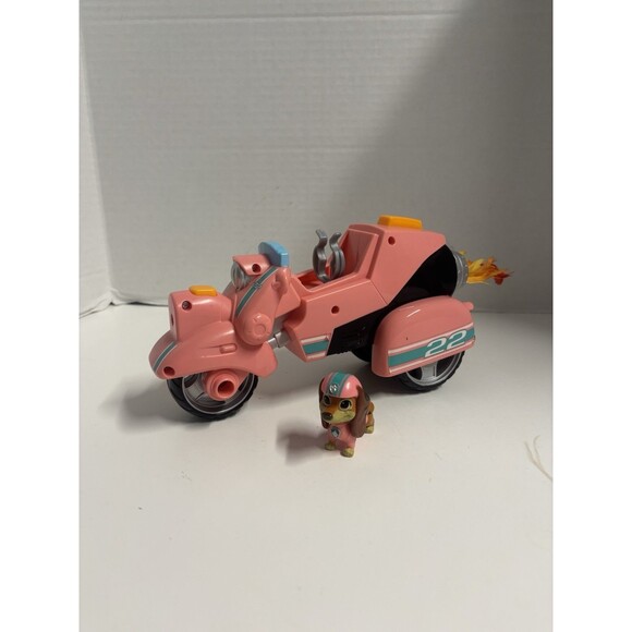 Paw Patrol Rescue Pups Mighty Movie Liberty Action Figure Cycle Flame Launcher - Picture 1 of 4